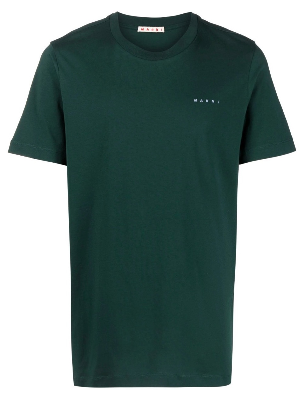 Marni Dark Green Minimal Logo Short Sleeve Tee